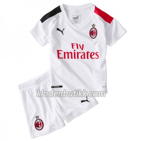 AC Milan Barn Bortedraktsett 2019-2020 Kortermet (+ Korte bukser)